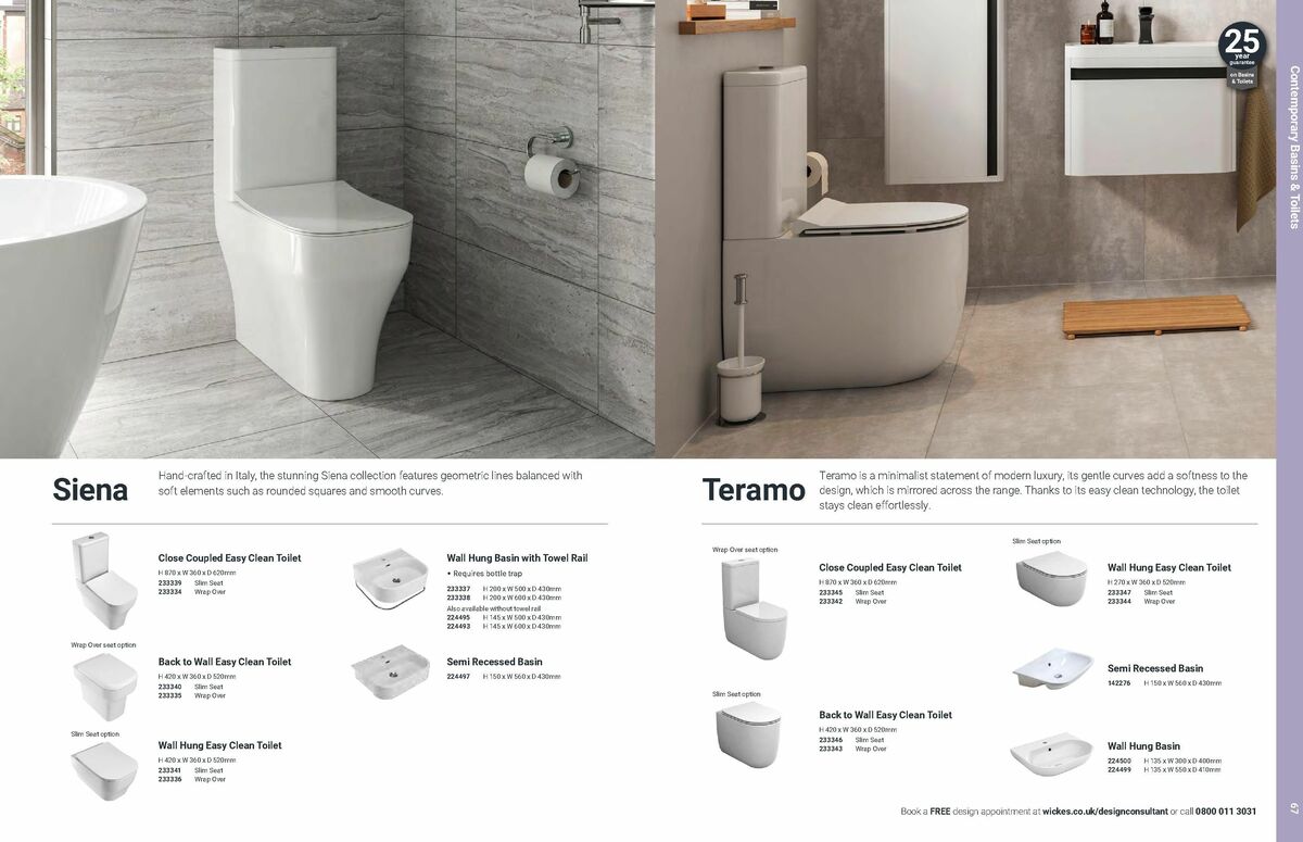 Wickes Bathrooms Brochure Offers from 14 July