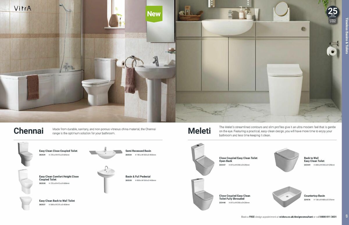 Wickes Bathrooms Brochure Offers from 14 July