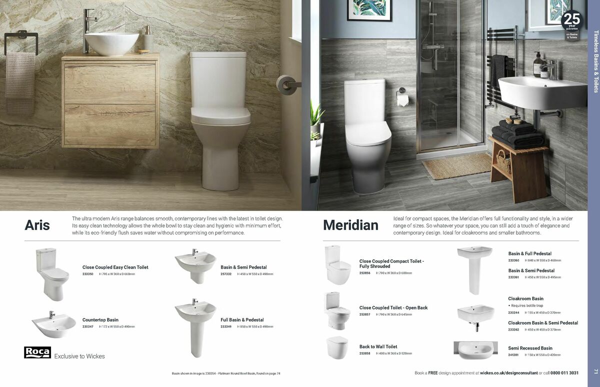 Wickes Bathrooms Brochure Offers from 14 July