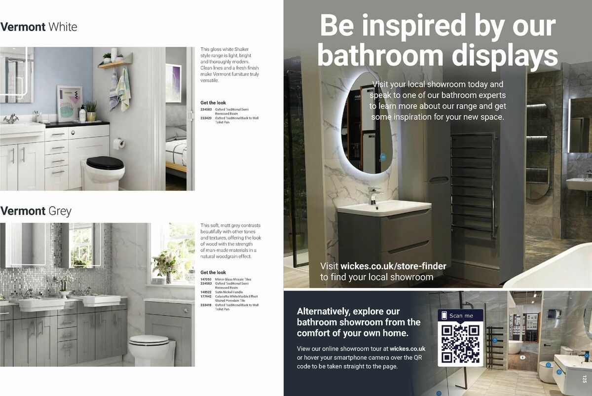 Wickes Bathrooms Brochure Offers from 14 July