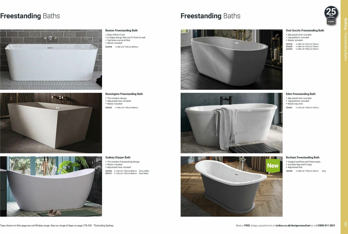 Wickes Bathrooms Brochure Offers from 14 July