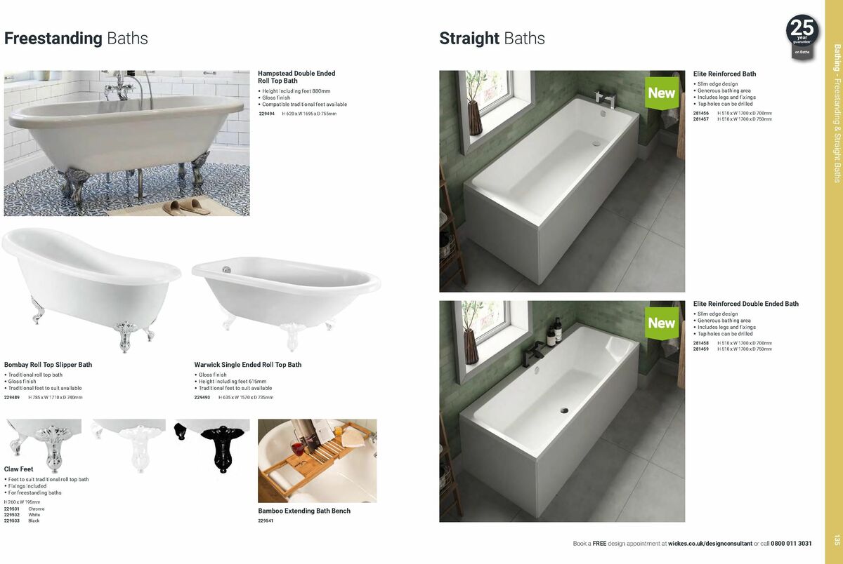 Wickes Bathrooms Brochure Offers from 14 July