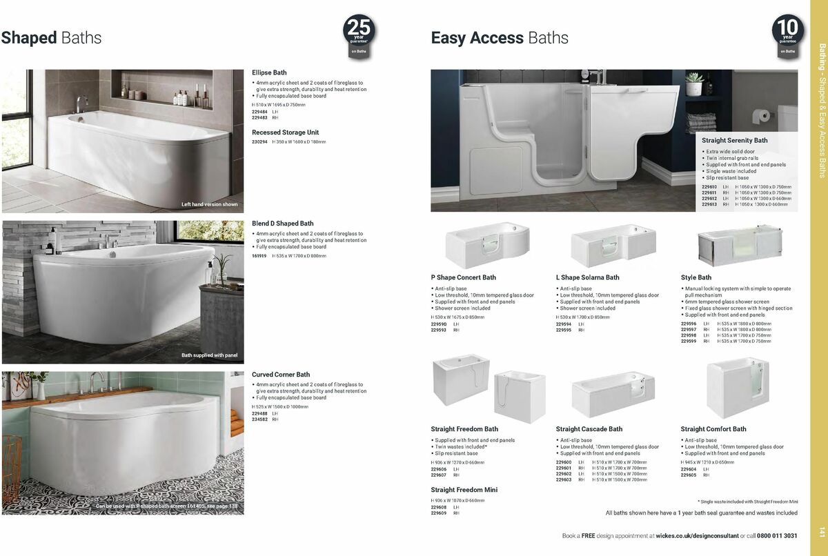 Wickes Bathrooms Brochure Offers from 14 July