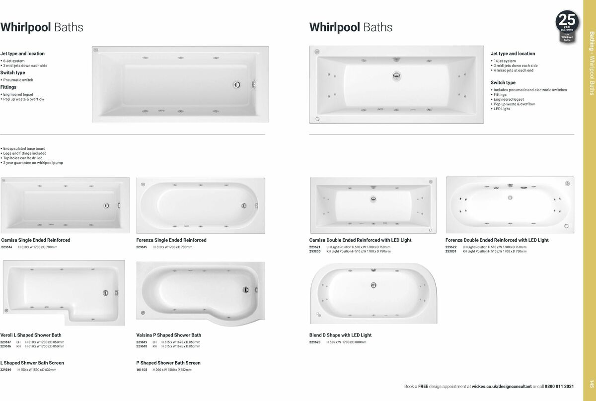 Wickes Bathrooms Brochure Offers from 14 July