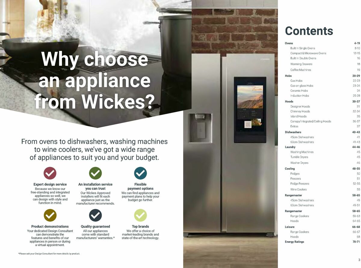 Wickes Kitchen Appliances Brochure Offers from 14 August