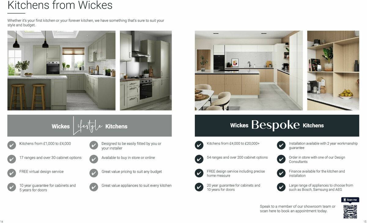 Wickes Kitchens Brochure Offers from 1 December