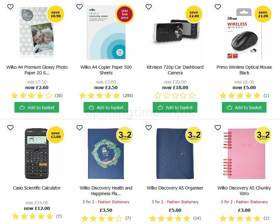 Wilko Offers from 18 August