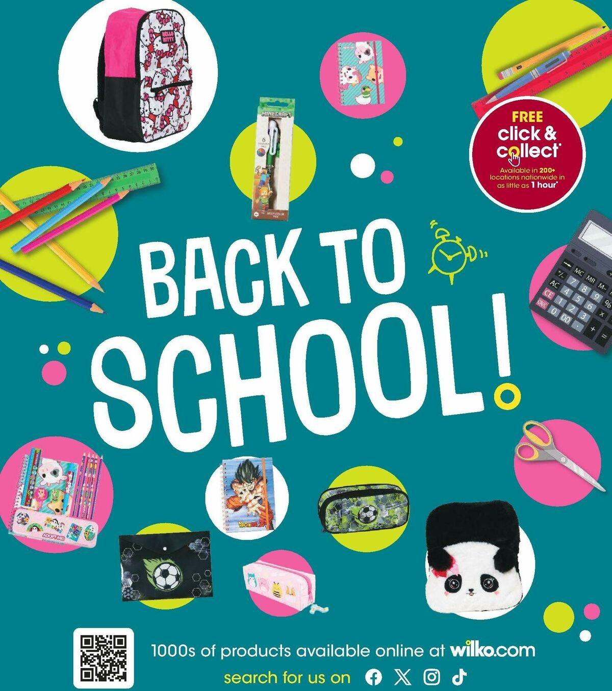 Wilko Back to School Offers from 23 August