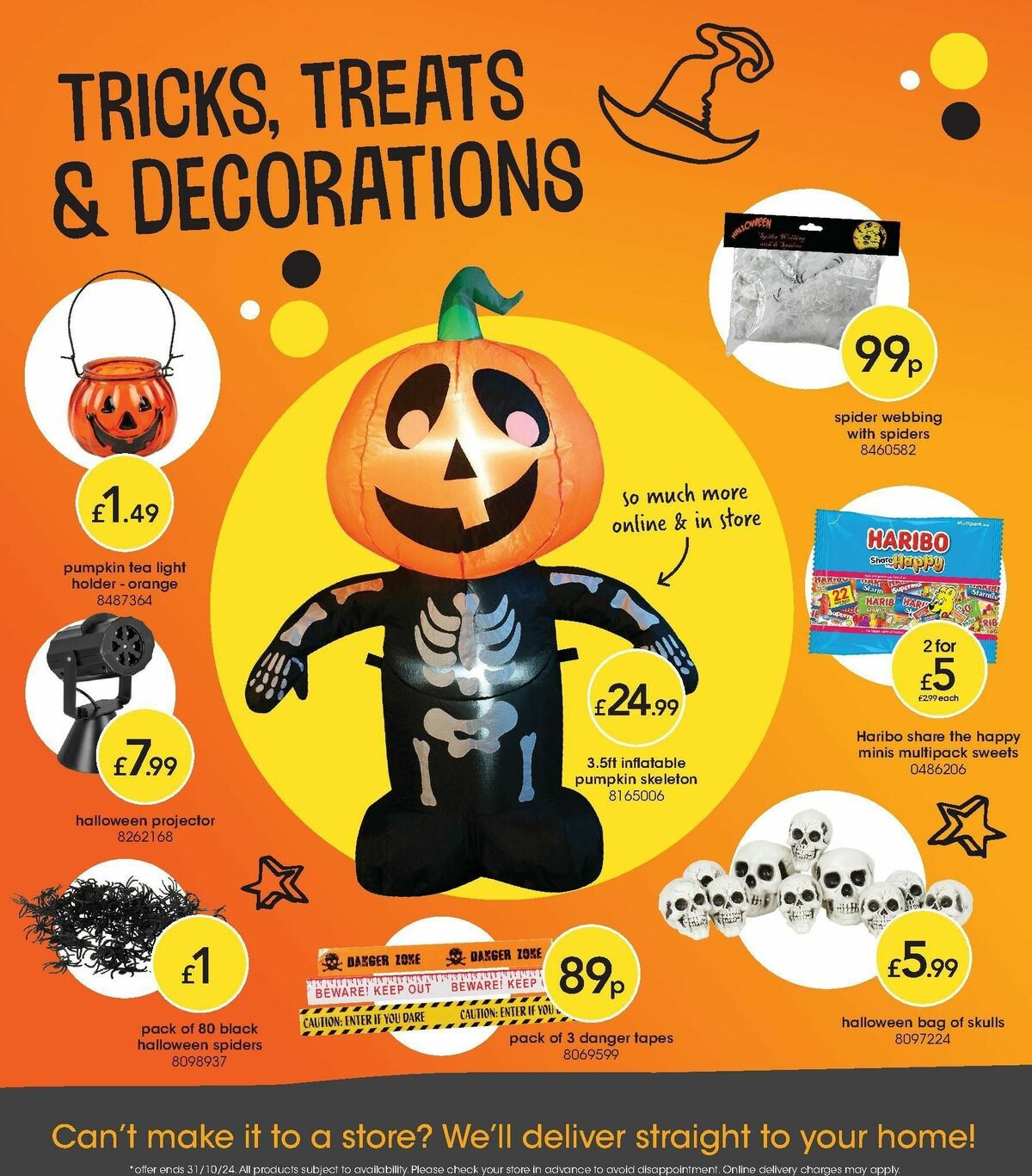 Wilko Halloween Offers from 1 October