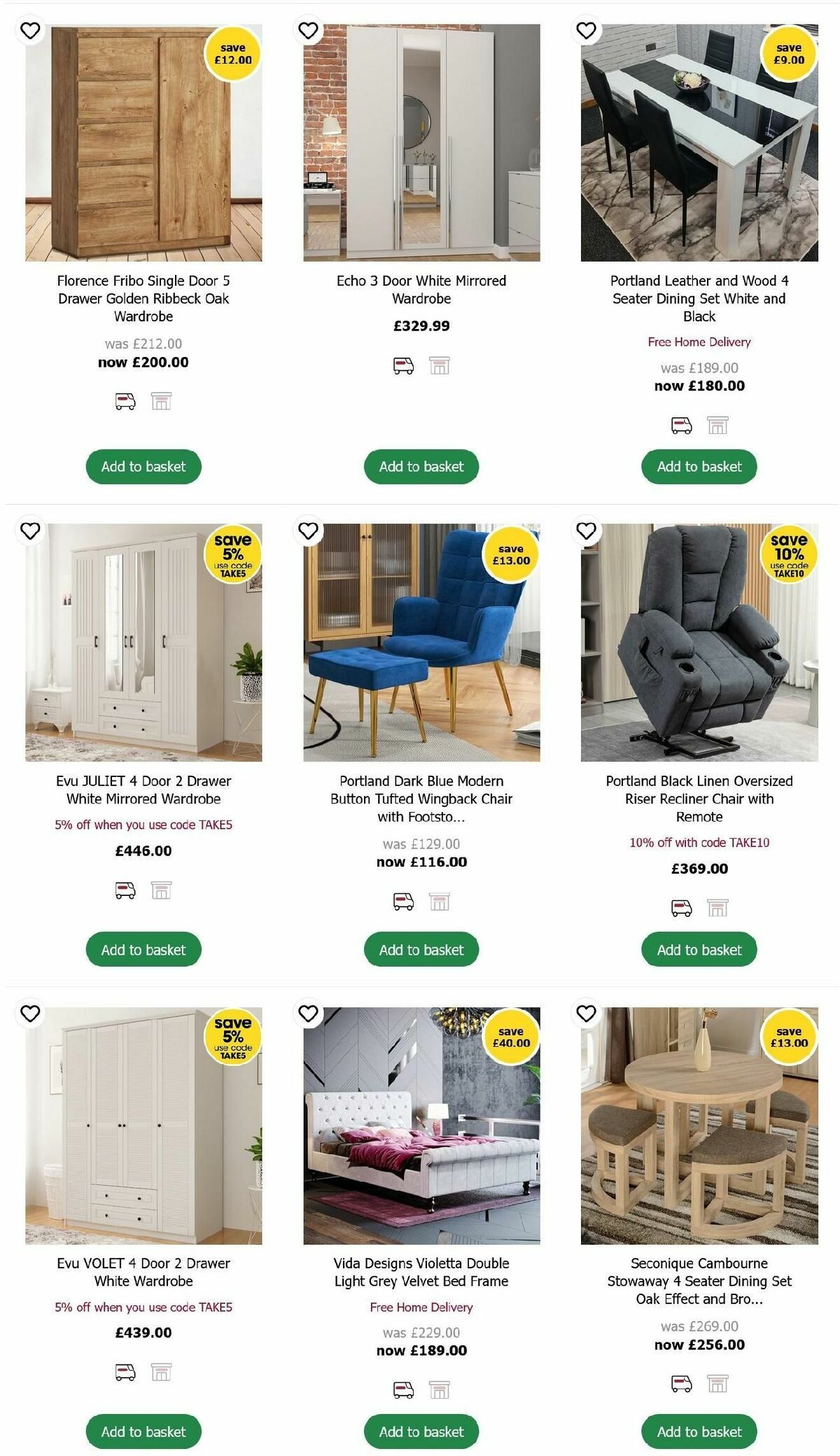 Wilko Furniture Offers Offers from 15 October