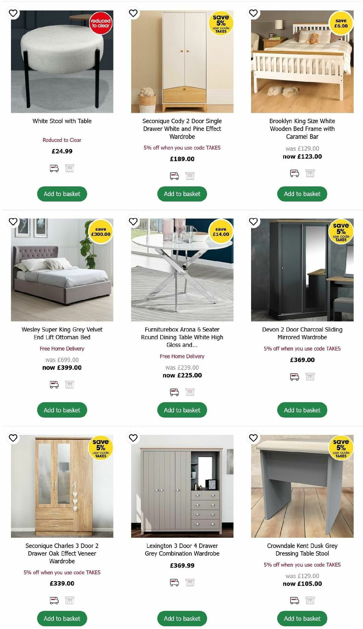 Wilko Furniture Offers Offers from 15 October