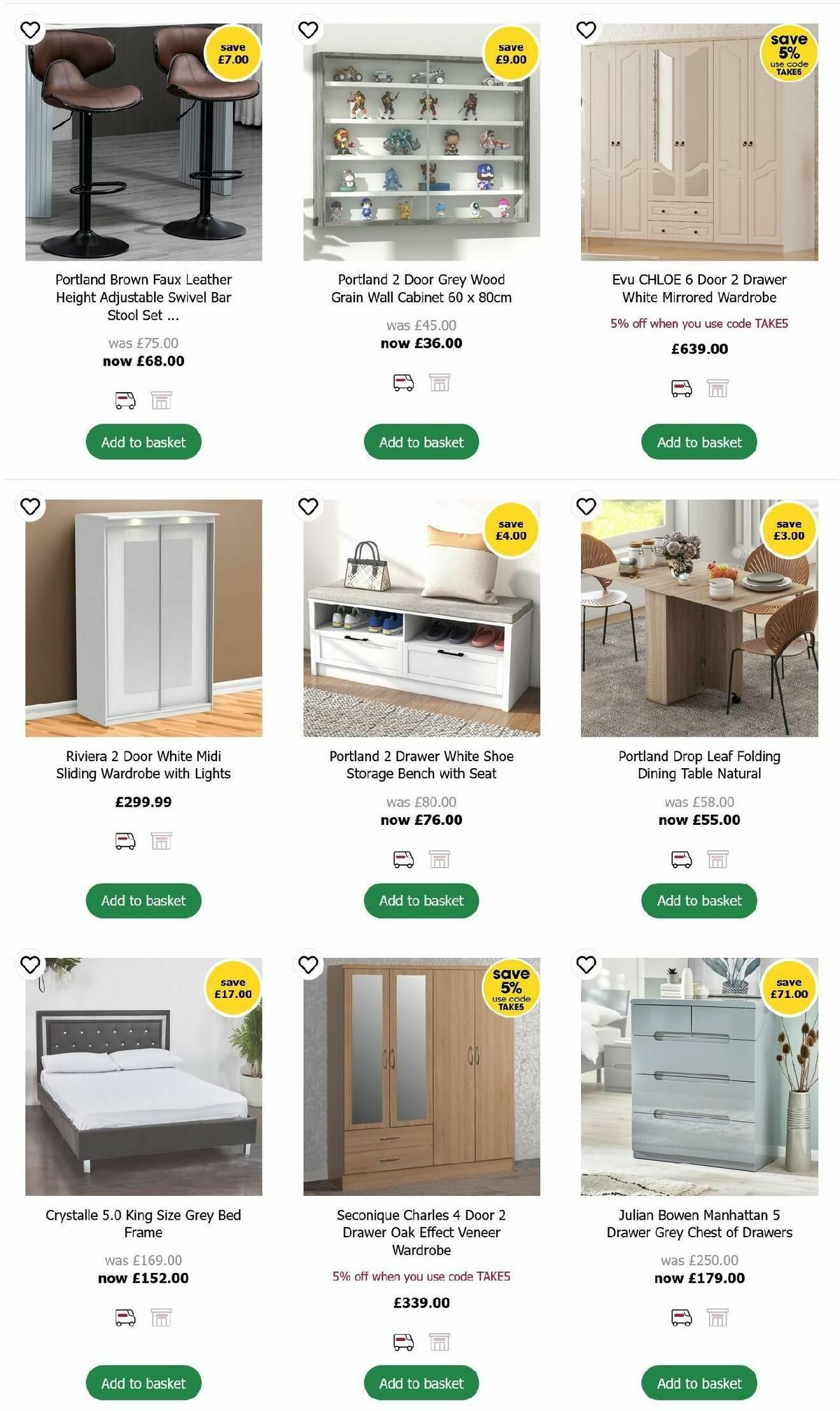 Wilko Furniture Offers Offers from 15 October