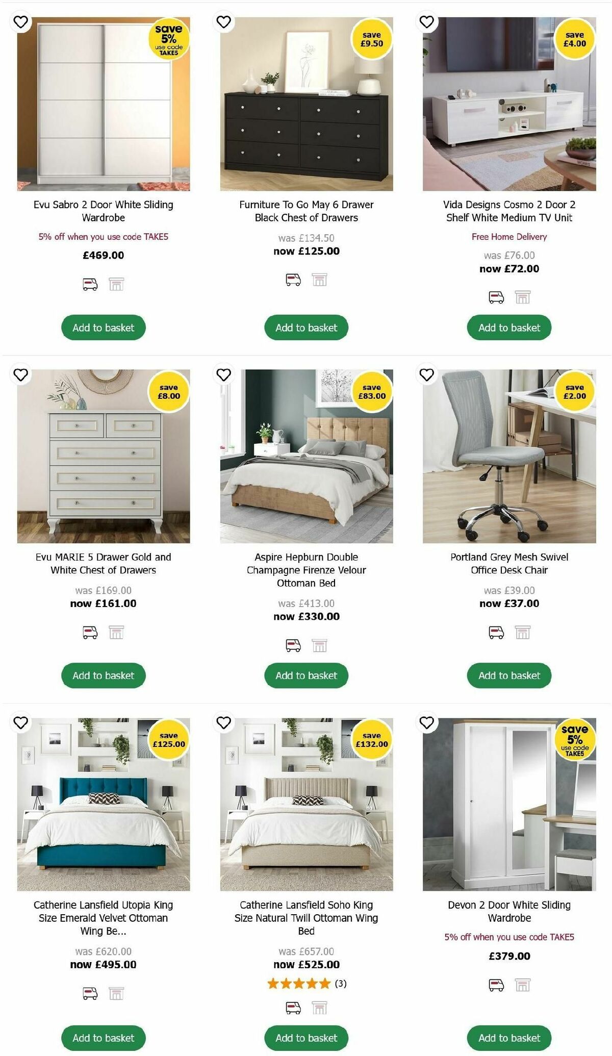 Wilko Furniture Offers Offers from 15 October