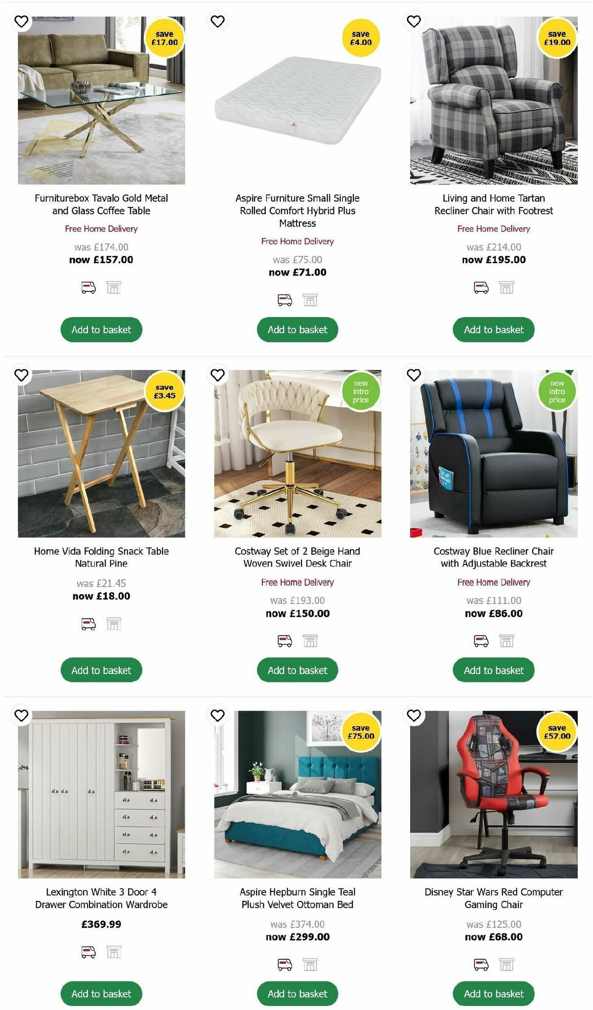 Wilko Furniture Offers Offers from 15 October