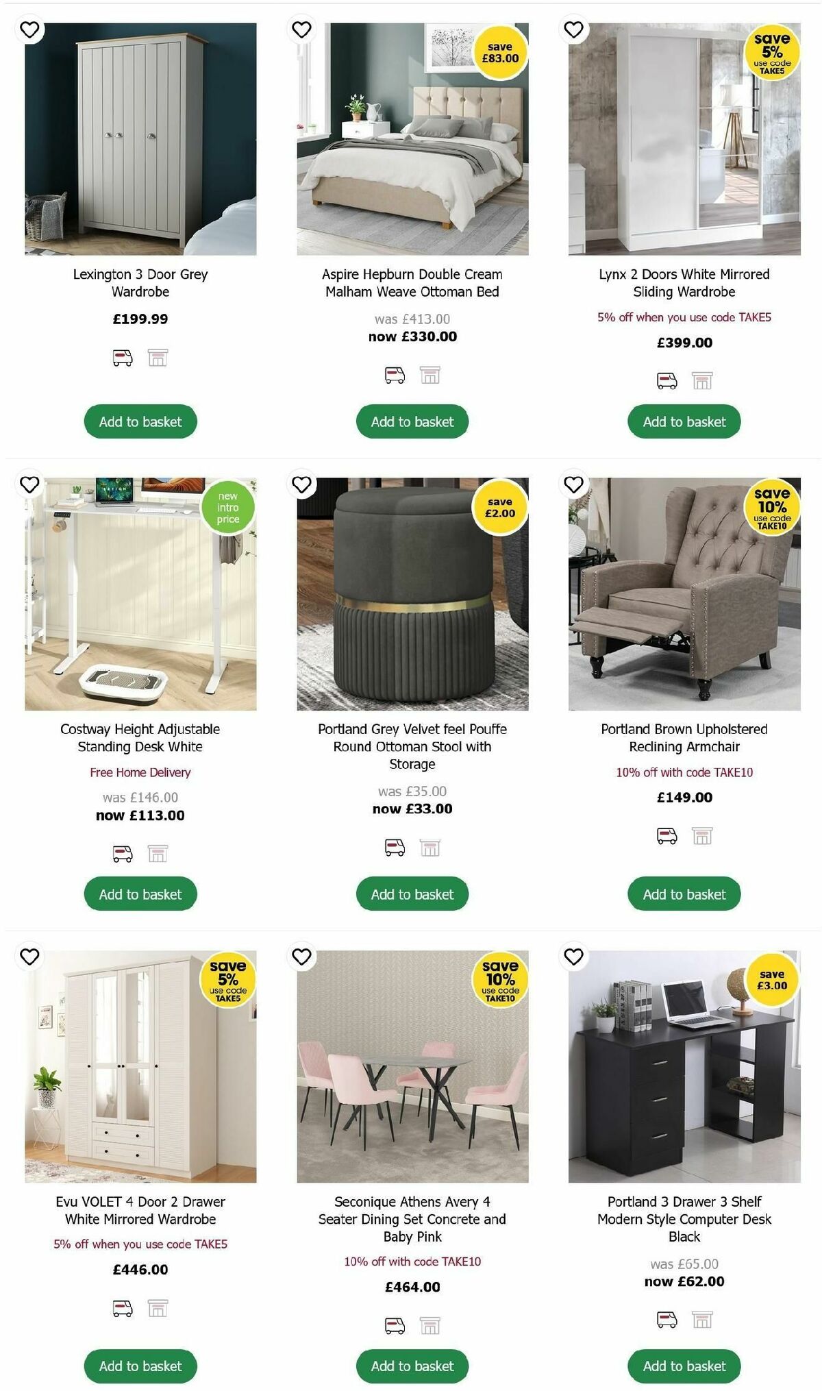 Wilko Furniture Offers Offers from 15 October