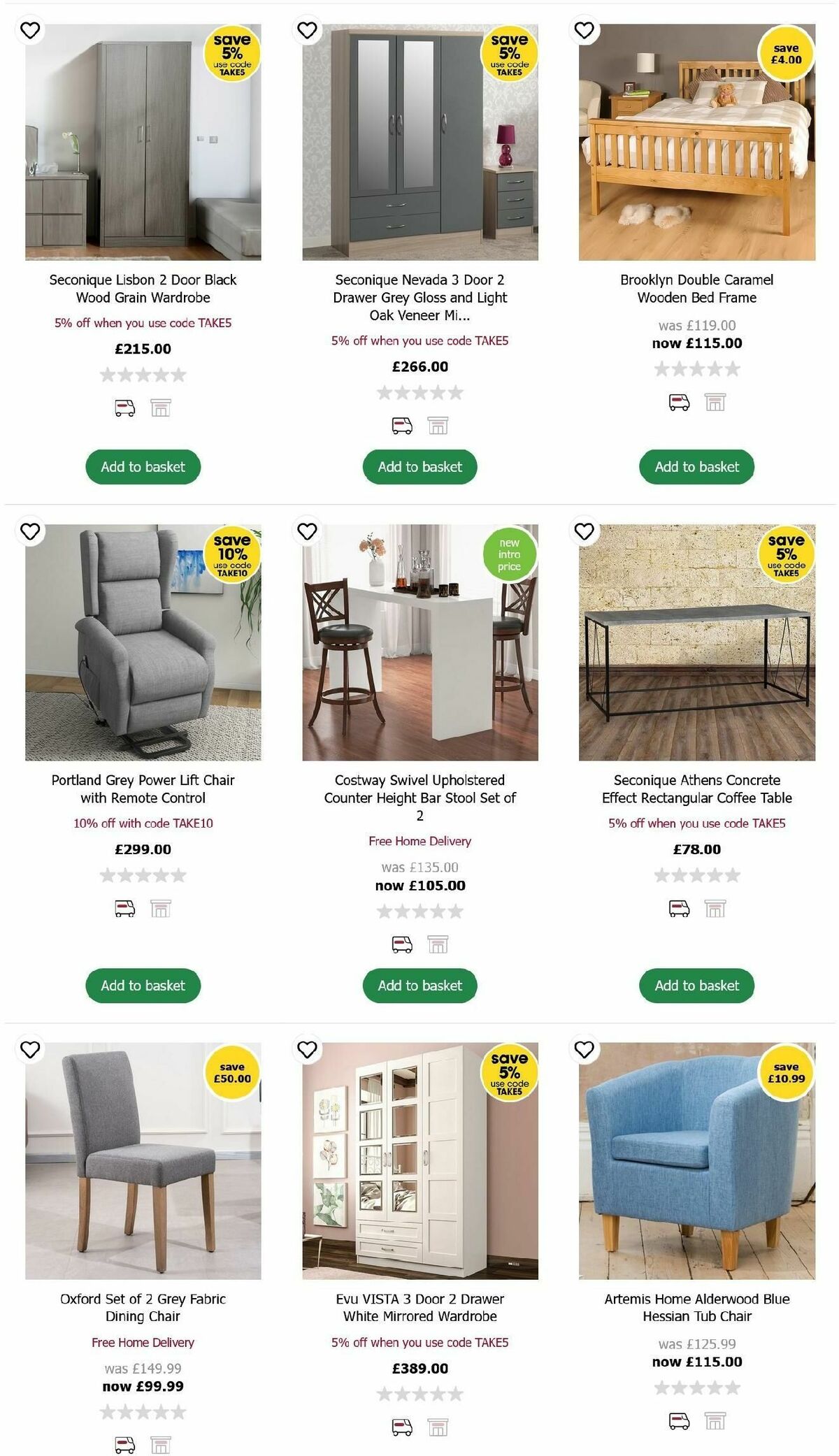 Wilko Furniture Offers Offers from 15 October