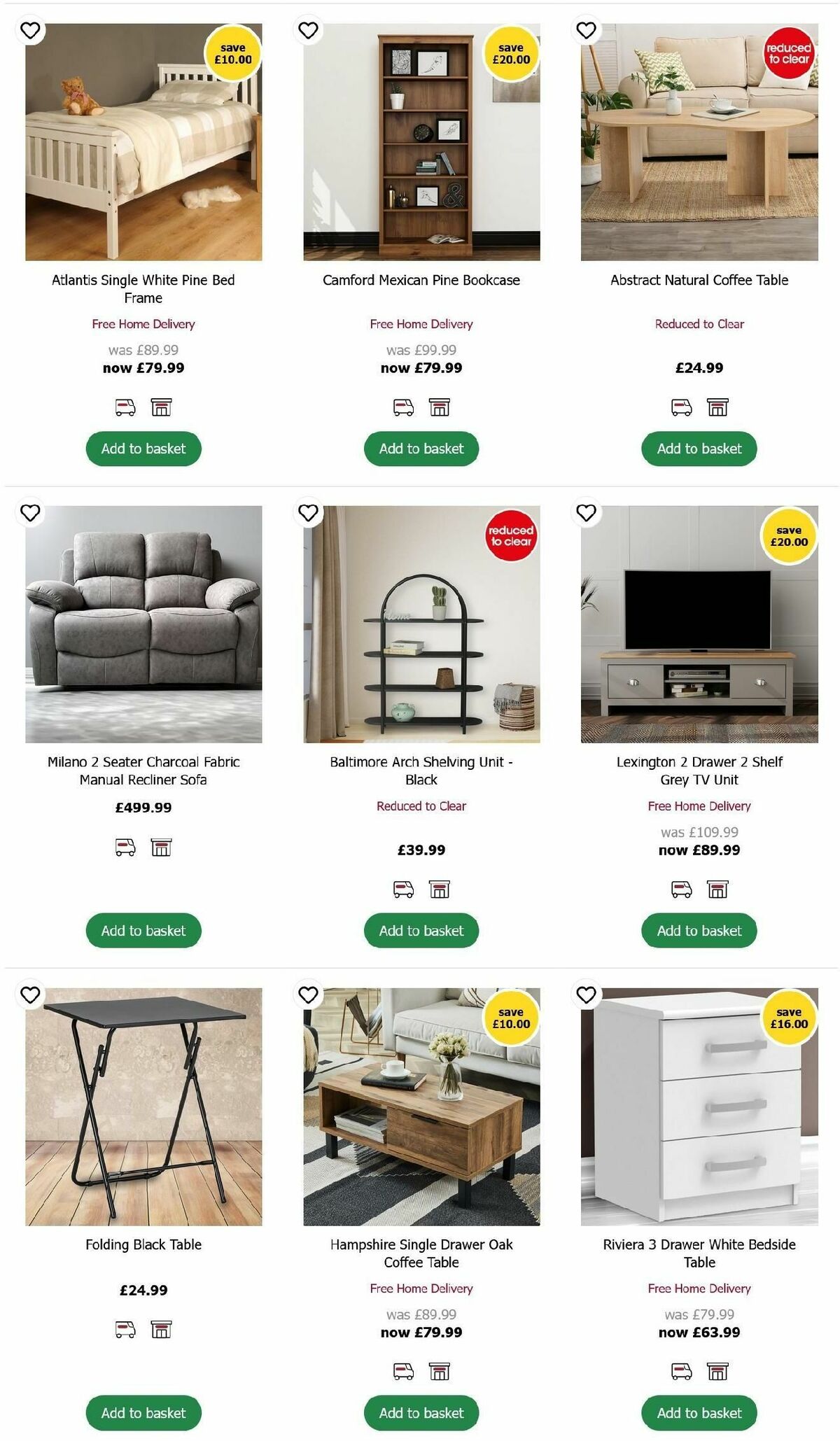 Wilko Furniture Offers Offers from 15 October