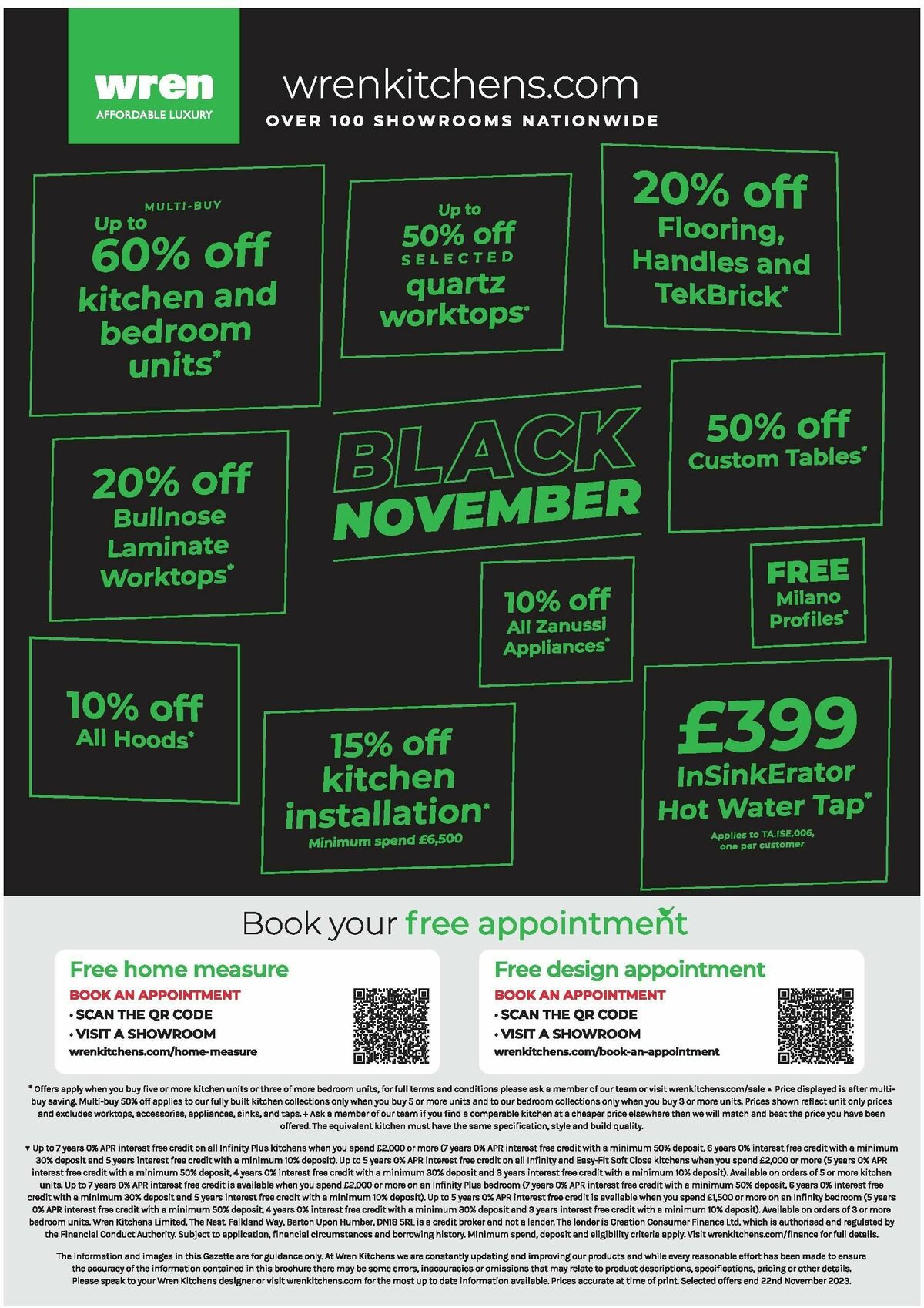 Wren Kitchens Offers from 9 November