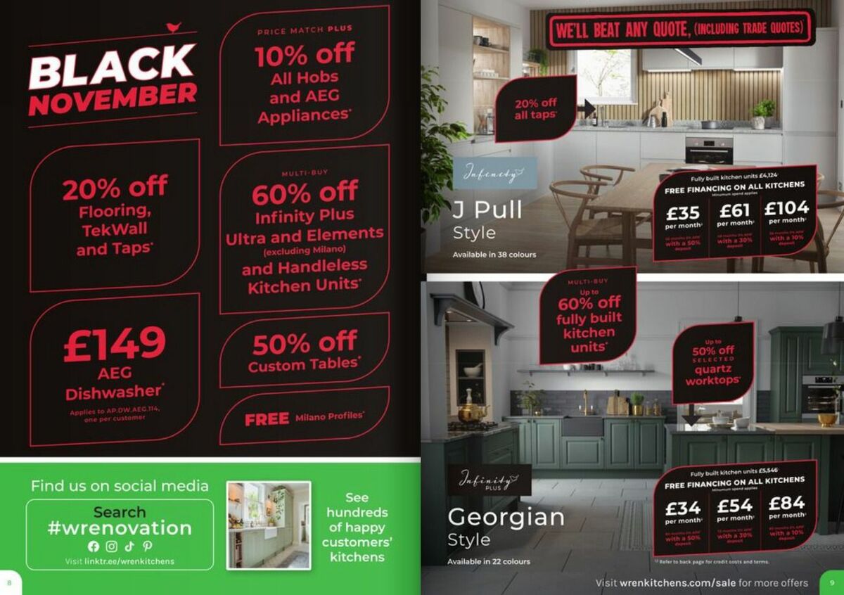 Wren Kitchens Offers from 23 November