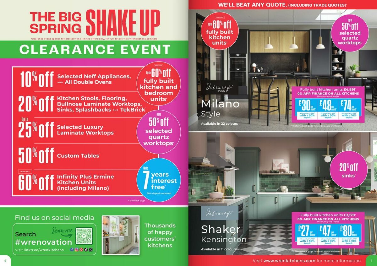 Wren Kitchens Offers from 6 March