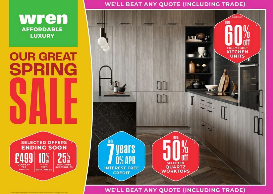 Wren Kitchens Offers from 1 May