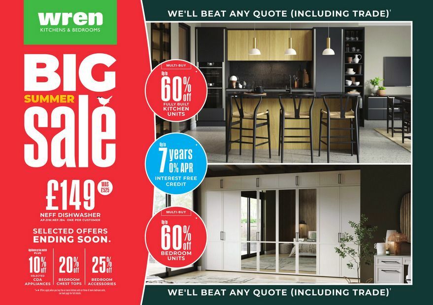 Wren Kitchens Offers from 6 August