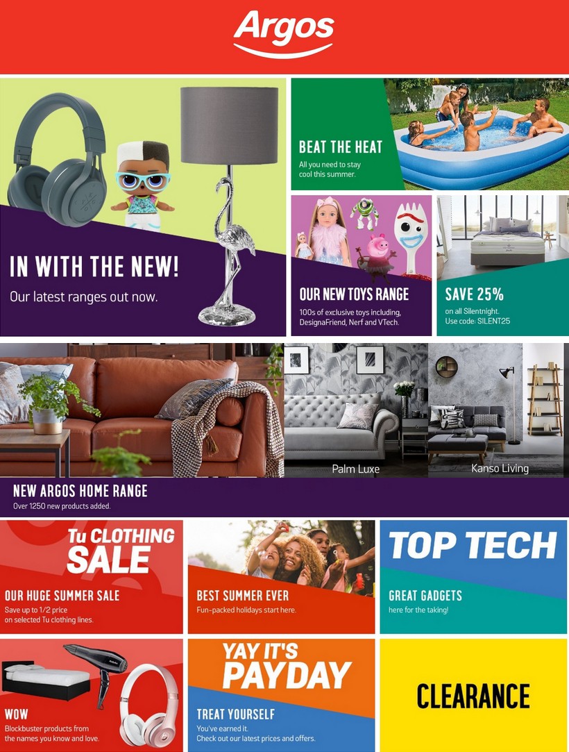 Argos New Offers & Special Buys From 30 July