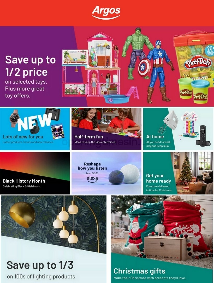 Argos New Offers &amp; Special Buys from 27 October