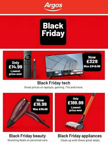 Argos New Offers & Special Buys