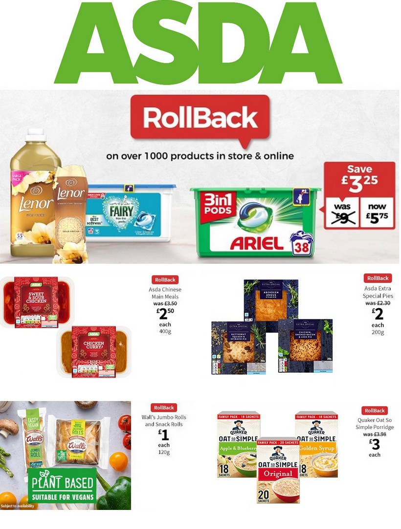 ASDA UK - Offers & Special Buys from 1 November