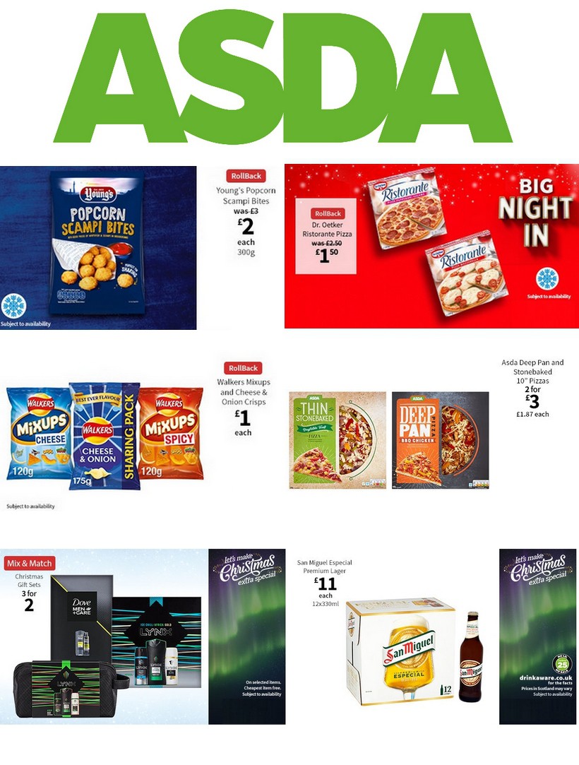 ASDA UK Offers & Special Buys from 22 November