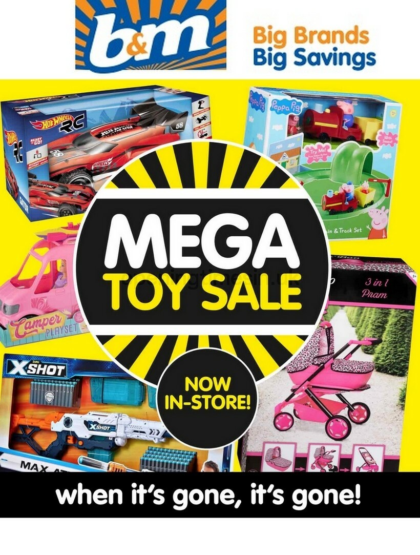 B&M Mega Toy Sale Newsletter & Special Buys From 23 October