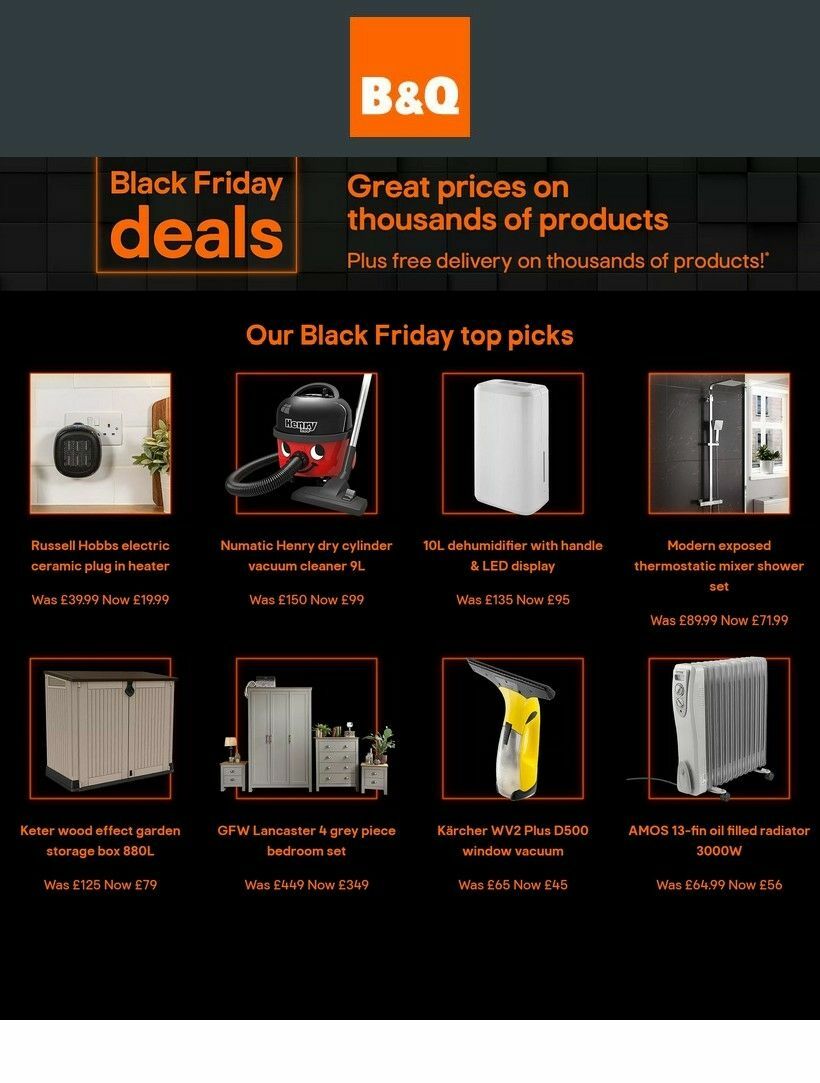 B&Q Offers & Special Buys From 9 November