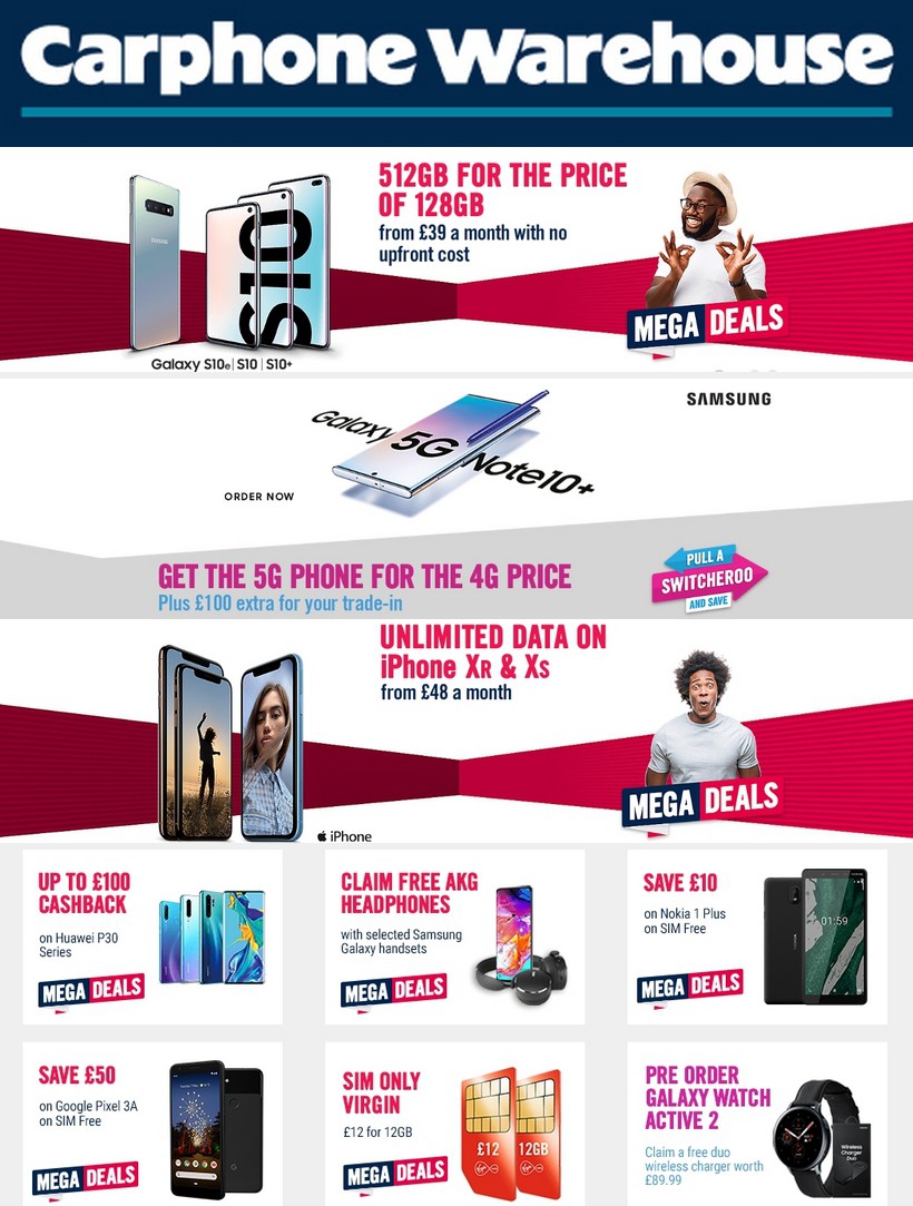 s20 carphone warehouse