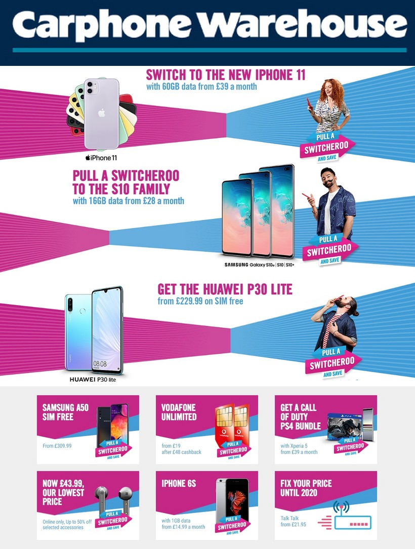 Carphone Warehouse Offers & Special Buys from 7 February