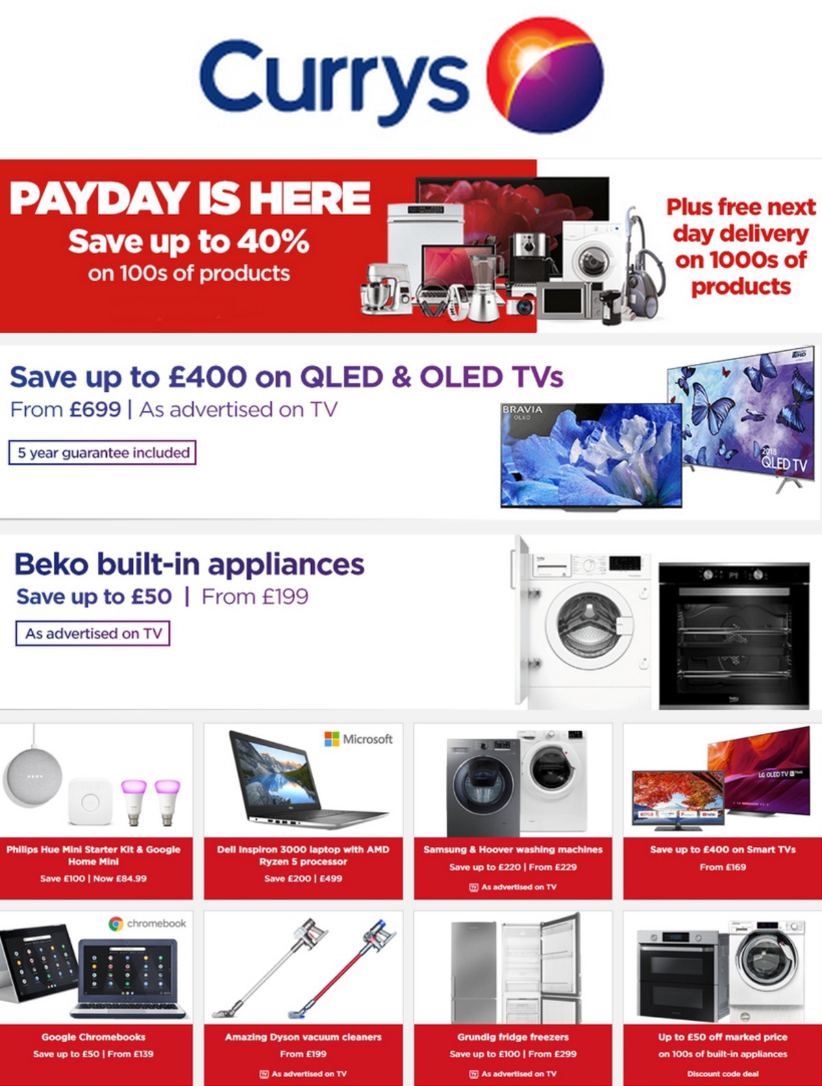 Currys Offers & Special Buys from 26 April