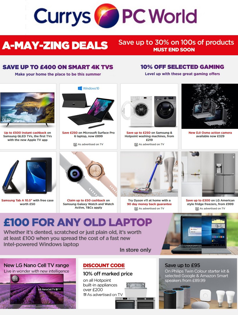 Currys Offers & Special Buys from 24 May