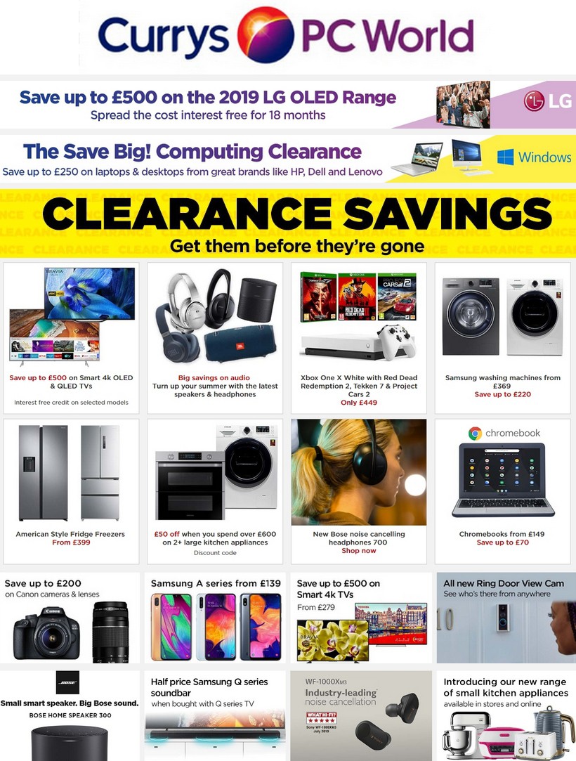 Currys Offers & Special Buys from 19 July