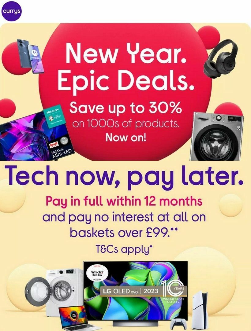 Currys Offers & Special Buys from 25 December