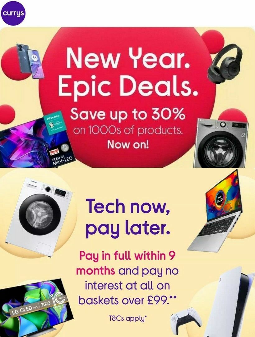 Currys Offers & Special Buys from 18 January