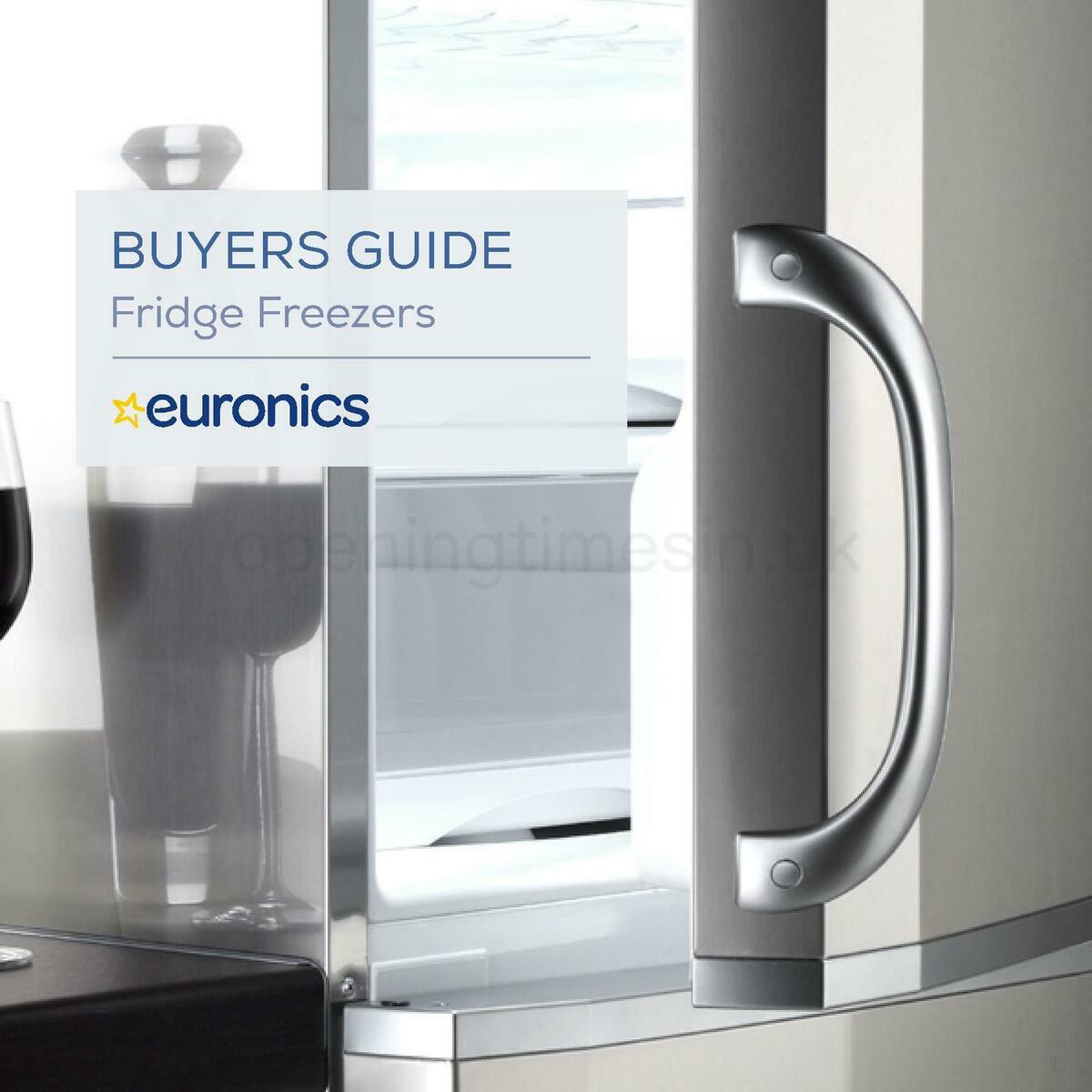 Euronics Fridge Freezers Buyers Guide Offers & Special Buys From 1 January