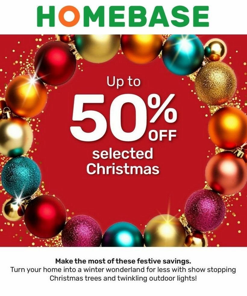 Homebase Deals & special offers from 14 December