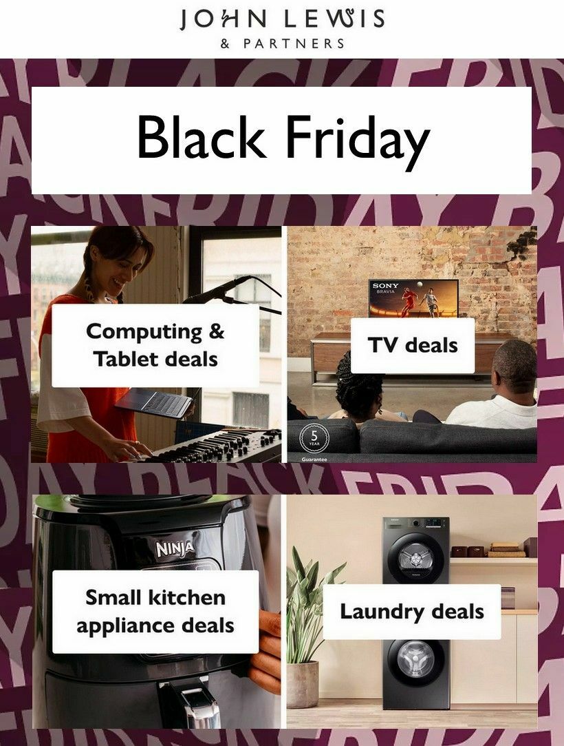 John Lewis Black Friday from 20 November