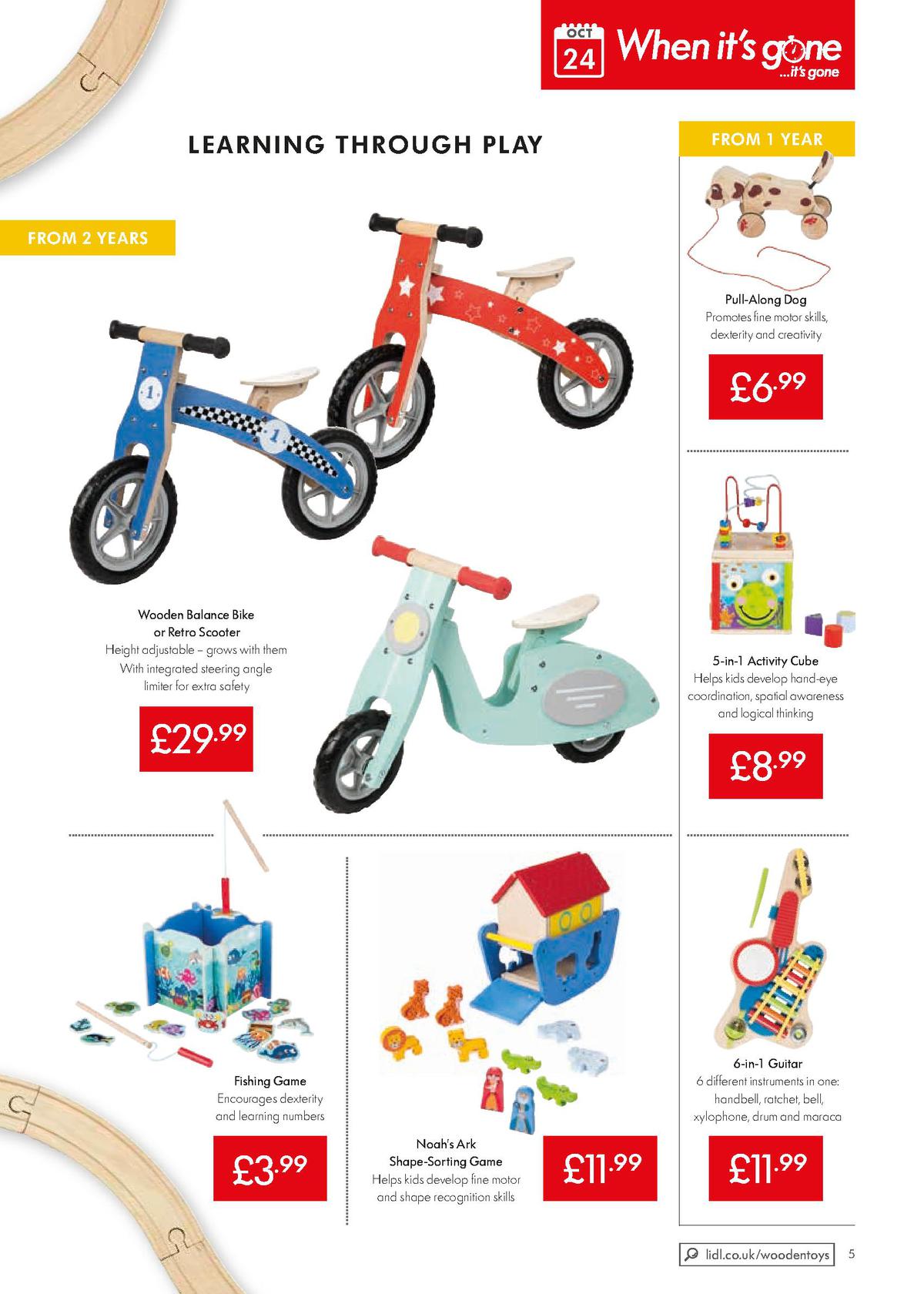 LIDL Lidl Wooden Toys UK Offers & Special Buys from 24 October Page 5