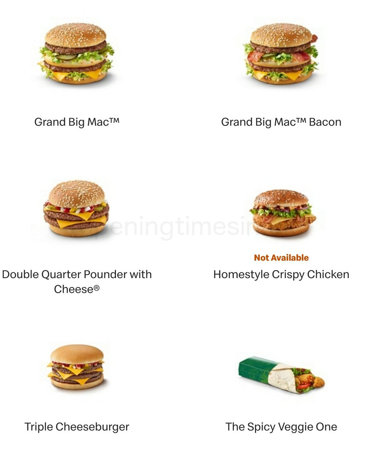 McDonald's Offers & Menu from 20 March Page 2