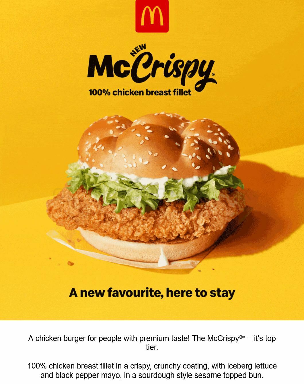 McDonald's Offers & Menu from 30 October