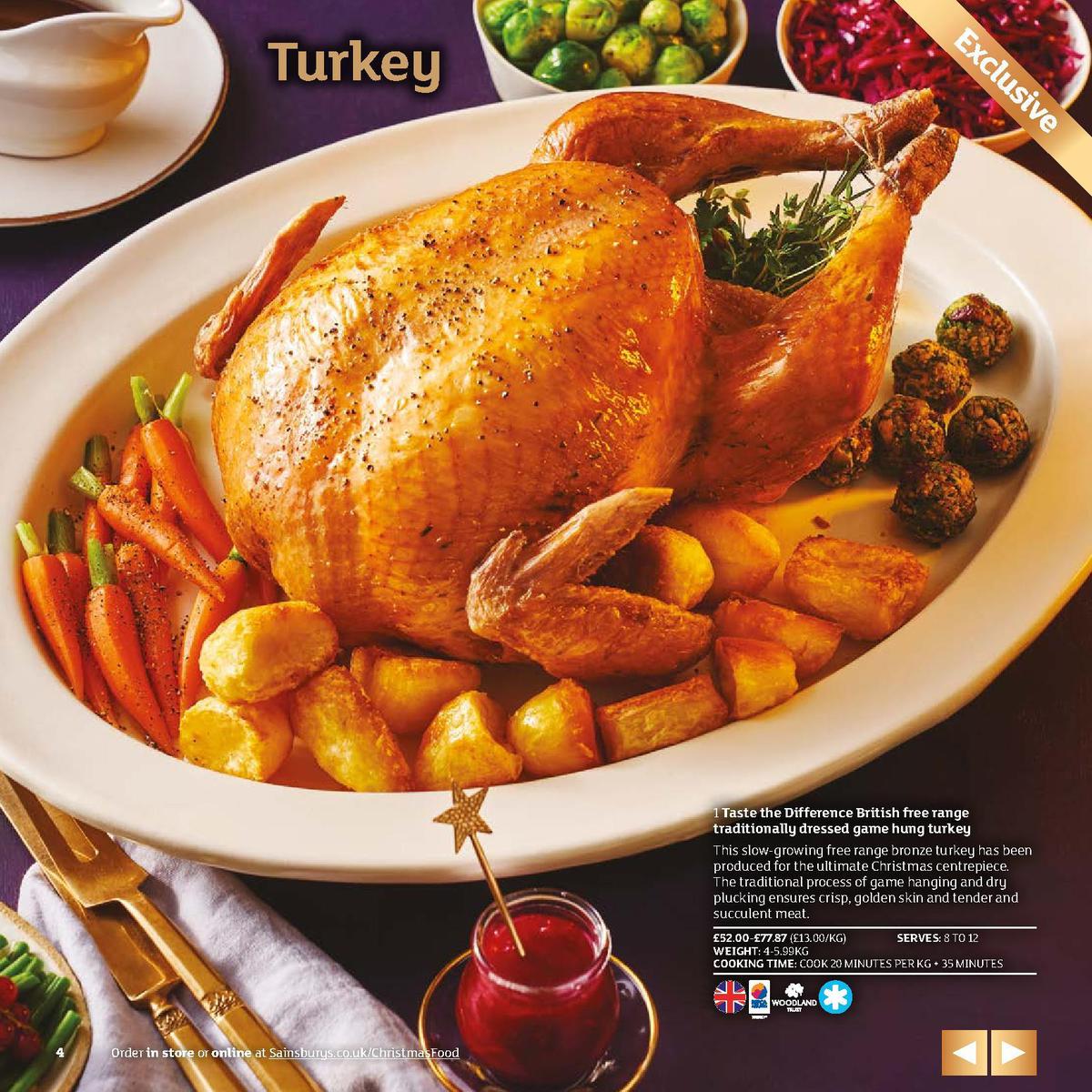 Sainsbury's Christmas Food Brochure Offers & Special Buys from 5