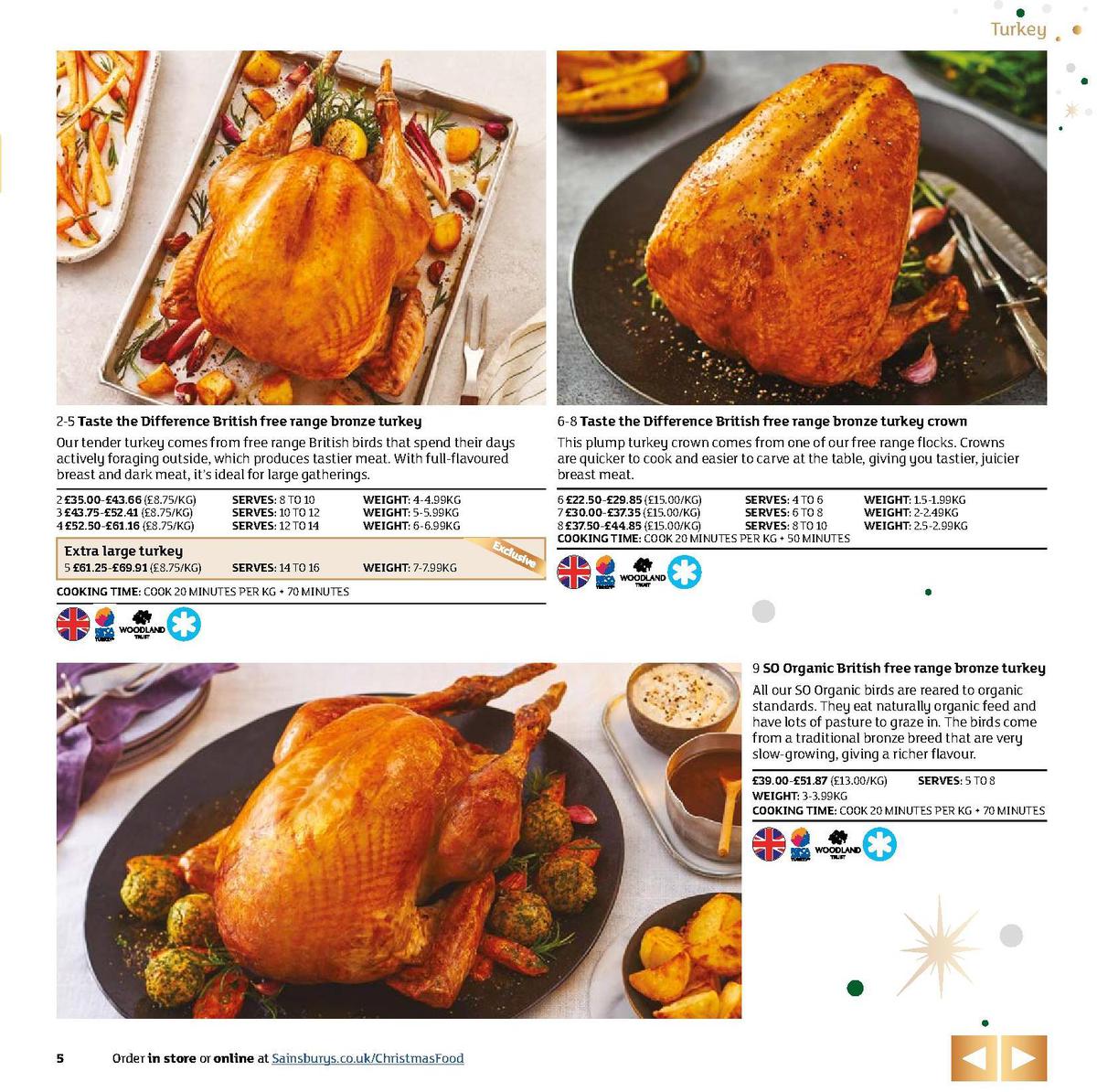 Sainsbury's Christmas Food Brochure Offers & Special Buys from 5