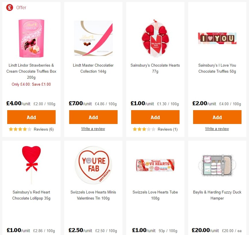 sainsburys valentines day 2025 agency