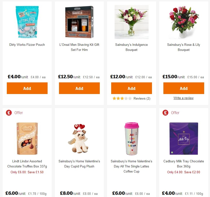 sainsburys valentines day 2025 agency